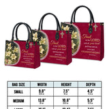 Katholische Lilien des Glaubens Ledertasche