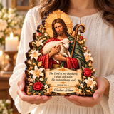 Catholight Wooden Faith Block - The Lord Is My Shepherd