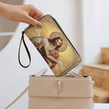 Catholight  Jesus the Savior Eternal Light - Leather Wallet Purse