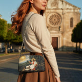 Catholight The Divine Shepherd's Grace Leather Crossbody Bag