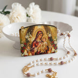 Catholight Mary, Mother of Hope  Leather Rosary Pouch