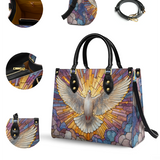 Katholische Ledertasche „Heilige Taube Strahlkraft“