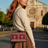 Katholische liturgische Eleganz Leder-Umhängetasche