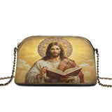Catholight Jesus the Savior Eternal Light Leather Crossbody Bag