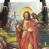 Katholische Ledertasche „Heiliger Hirte“ (St. Johannes der Täufer)
