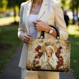 Catholight Lady of Fatima Elegance Damen-Ledertasche