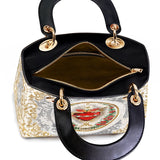 Catholight „Unbeflecktes Herz Mariens“ Elegante Damen-Ledertasche