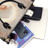 Catholight  Rose Halo Devotion Leather Bag