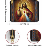 Catholight A Testament of Grace and Compassion Leather Rosary Pouch