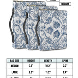 Catholight Sacred Elegance: Blau-weißer Andachtsbibelumschlag