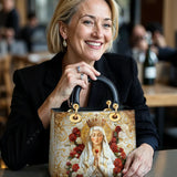 Catholight Lady of Fatima Elegance Damen-Ledertasche