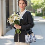 Katholische Ledertasche „Heilige Gelassenheit Jungfrau Maria“