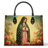 Catholight Rosen von Guadalupe Ledertasche