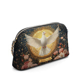 Catholight Dove of Eternal Light Personalized Leather Crossbody Bag