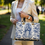 Katholische Ledertasche „Heilige Gelassenheit Jungfrau Maria“