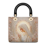 Catholight Rose Halo Devotion Damen-Ledertasche