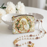 Catholight Virgin Mary's Leather Rosary Pouch