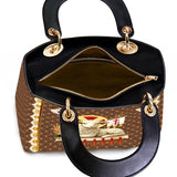 Catholight Agnus Dei Lady Leather Bag