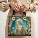Katholische Lady of Lourdes Damen-Ledertasche