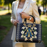 Catholight Crown Of Grace Damen-Ledertasche