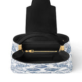 Catholight Sacred Elegance Blau-Weiße Hingabe Ledertasche