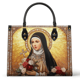 Catholight Ledertasche „Die kleine Blume der Gnade“