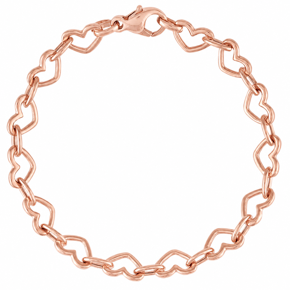 Catholight Heartbound Charm Bracelet in rose gold