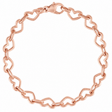 Catholight Heartbound Charm Bracelet in rose gold