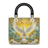 Personalisierte Damen-Ledertasche „Gnade des Heiligen Geistes“