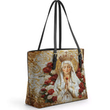 Catholight Lady of Fatima Elegante Ledertasche