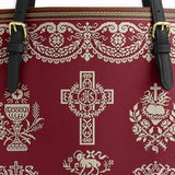 Katholische liturgische Eleganz Leder-Tragetasche