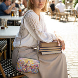 Catholight Floral Resurrection Leder-Umhängetasche