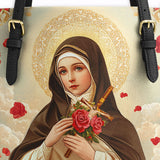 Catholight Little Flower Elegance Leder-Tragetasche