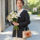 Katholische Ledertasche „Heiliges Herz der Gnade“