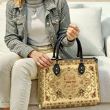 Katholische Psalm-des-Friedens-Ledertasche