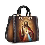 Catholight A Testament of Grace and Compassion Lady Leather Bag