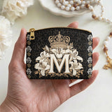 Catholight The Divine Monogram Leather Rosary Pouch