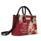 Personalisierte Ledertasche „Catholic Blooming With Faith“