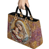Catholight Divine Madonna und Kind Damen-Ledertasche