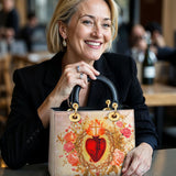 Katholische Ledertasche „Heiliges Herz der Gnade“