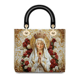 Catholight Lady of Fatima Elegance Damen-Ledertasche