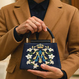 Catholight Crown Of Grace Leder-Umhängetasche