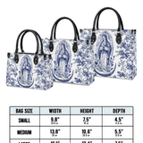 Katholische Ledertasche „Heilige Gelassenheit Jungfrau Maria“