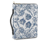 Catholight Sacred Elegance: Blau-weißer Andachtsbibelumschlag