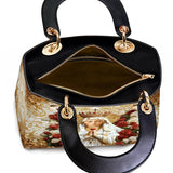 Catholight Lady of Fatima Elegance Damen-Ledertasche