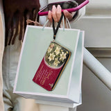 Katholische Lilien des Glaubens Ledergeldbörse