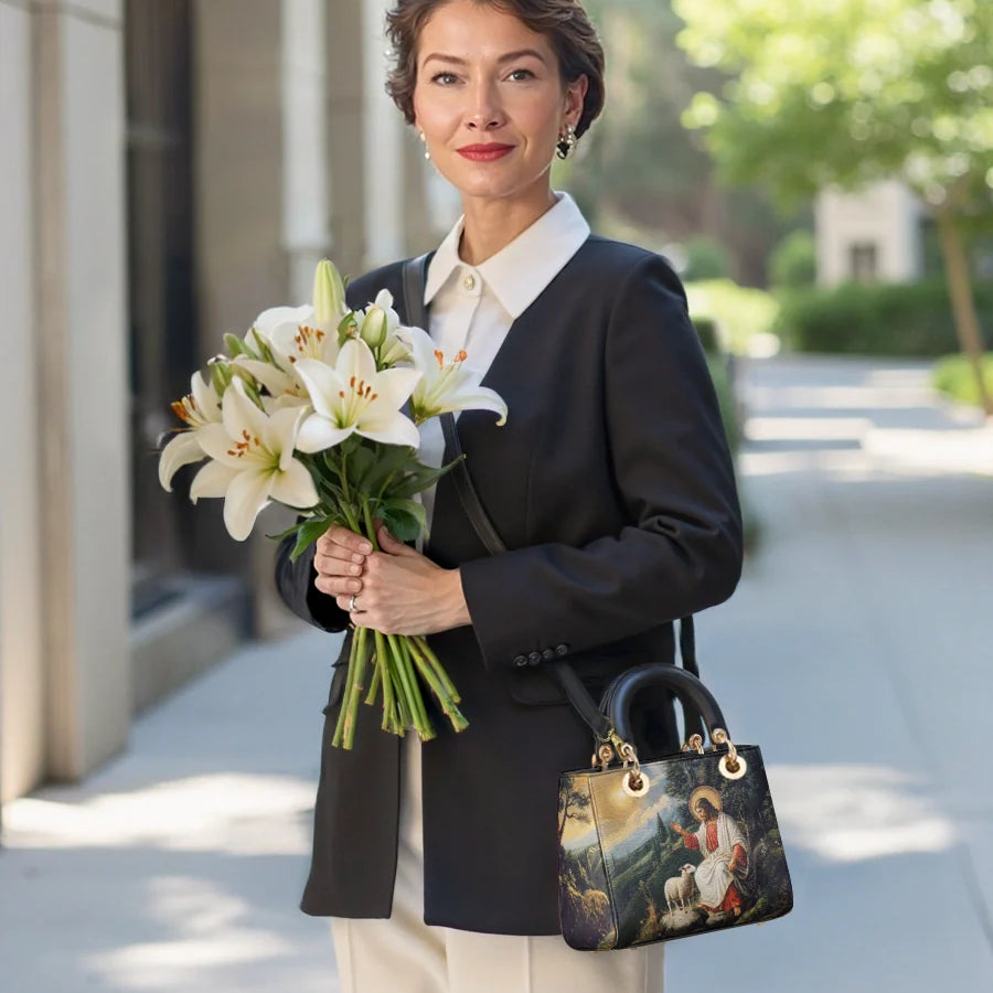 Catholight The Divine Shepherd's Grace Lady Leather Bag