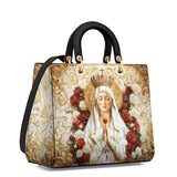 Catholight Lady of Fatima Elegance Damen-Ledertasche