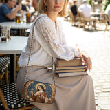 Catholight St. Thérèse of Lisieux Shower of Roses Leather Crossbody Bag