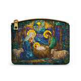 Catholight Holy Nativity Leather Rosary Pouch